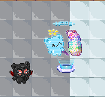 Training hologram for noob gummies Animated